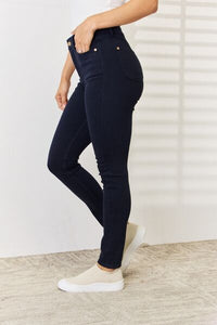 Judy Blue Full Size Garment Dyed Tummy Control Skinny Jeans Trandify deal