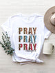 Letter Graphic Round Neck Short Sleeve T-Shirt Trandify deal