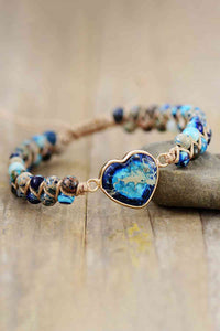 Handmade Heart Shape Natural Stone Bracelet Trandify deal