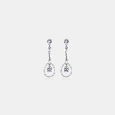 1 Carat Moissanite 925 Sterling Silver Drop Earrings Trandify deal