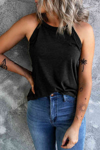 Curved Hem Grecian Tank Top - Trandify Deal