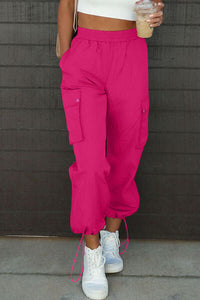 Drawstring Elastic Waist Pants with Pockets Trandify deal