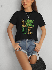 LOVE Round Neck Short Sleeve T-Shirt Trandify Deal