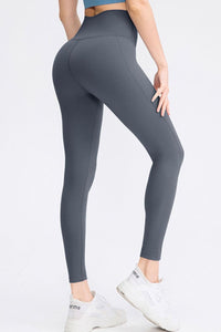 Slim Fit Wide Waistband Long Sports Pants Trandify deal