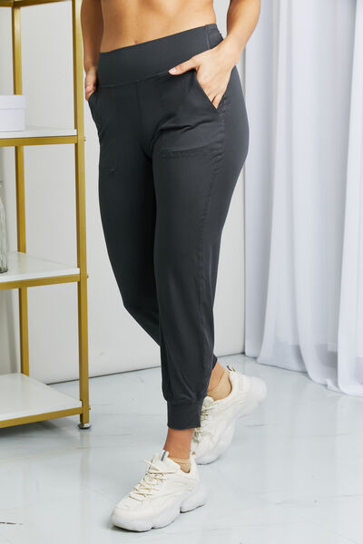 Leggings Depot Full Size Wide Waistband Cropped Joggers Trandify deal