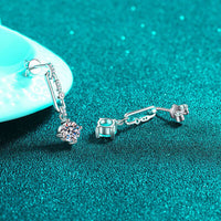 2 Carat Moissanite 925 Sterling Silver Earrings Trandify deal
