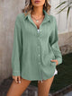 Button Up Dropped Shoulder Shirt Trandify deal