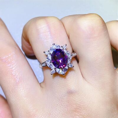 2 Carat Moissanite 925 Sterling Silver Ring Trandify deal