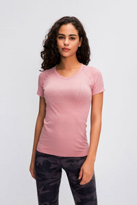 Millennia Round Neck Short Sleeve Active T-Shirt Trandify deal