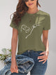Dog Graphic Round Neck T-Shirt Trandify deal