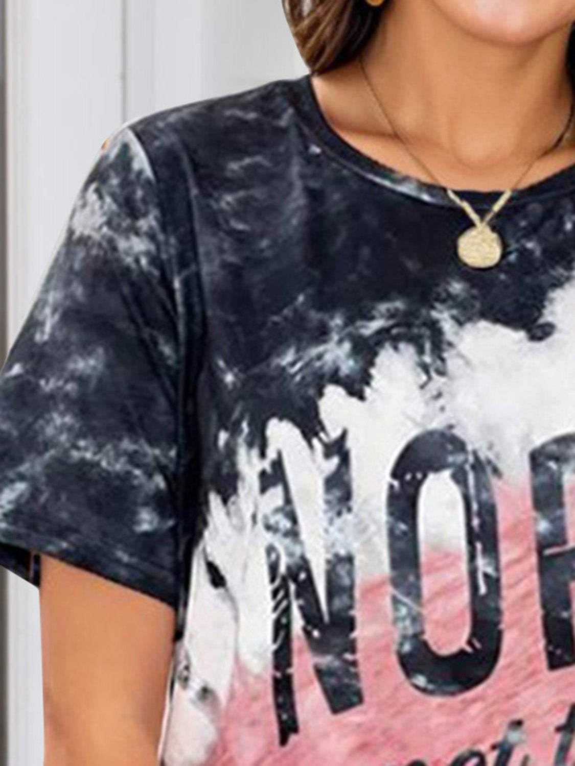 NOPE NOT TODAY Round Neck Short Sleeve T-Shirt Trandify deal
