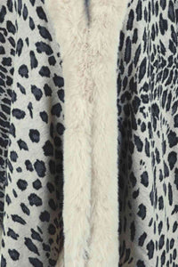 Leopard Open Front Poncho Trandify deal