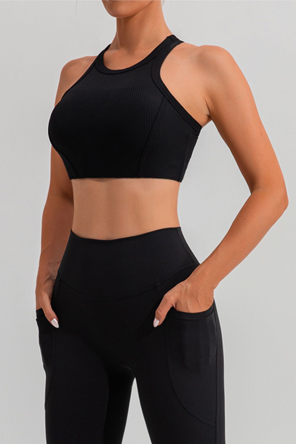 Round Neck Racerback Active Tank Trandify deal