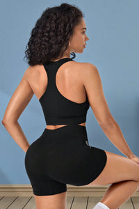 Cropped Sports Tank and Shorts Set Trandify deal