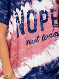 NOPE NOT TODAY Round Neck Short Sleeve T-Shirt Trandify deal
