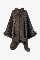 Leopard Open Front Poncho Trandify deal