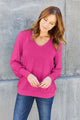 Basic Bae Full Size V-Neck Lantern Sleeve Blouse Trandify deal