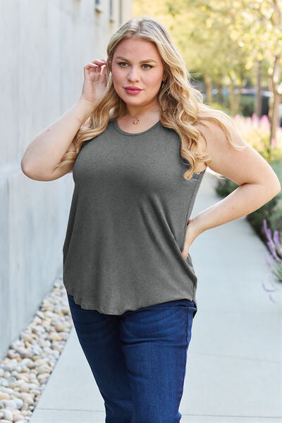 Basic Bae Full Size Round Neck Tank Trandify Deal