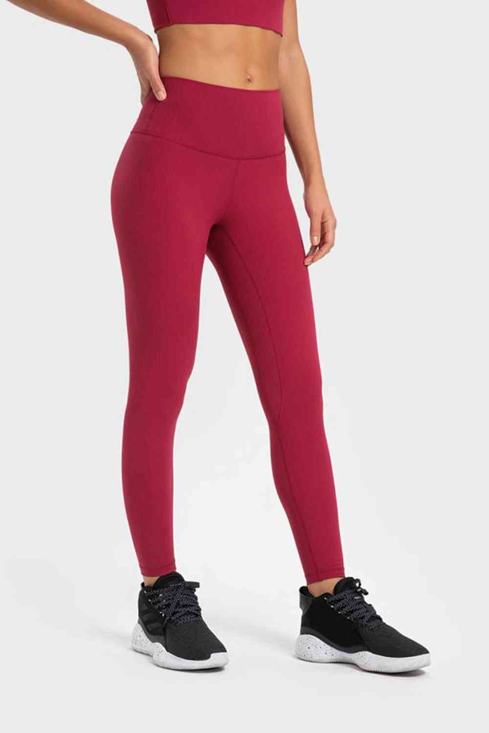 Millennia Highly Stretchy Wide Waistband Yoga Leggings Trandify deal