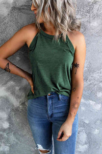 Curved Hem Grecian Tank Top - Trandify Deal