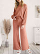 Long Sleeve Lounge Top and Drawstring Pants Set Trandify deal