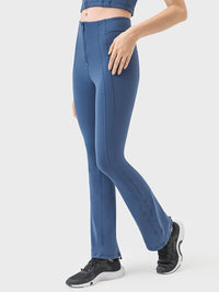Millennia Zipper Detail High Waist Active Pants Trandify deal