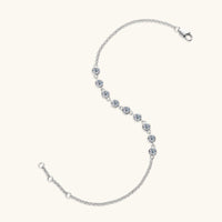 Inlaid Moissanite 925 Sterling Silver Bracelet Trandify deal