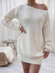 Rib-Knit Mini Sweater Dress Trandify deal