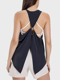 Millennia Round Neck Wide Strap Active Tank Trandify deal