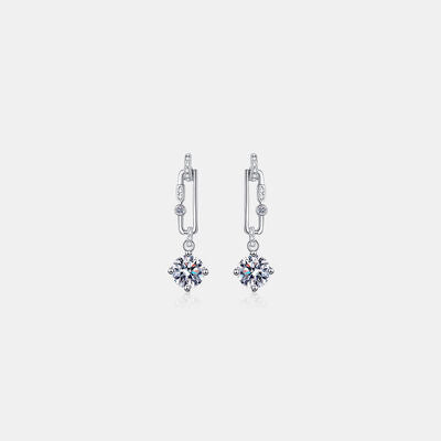 2 Carat Moissanite 925 Sterling Silver Earrings Trandify deal