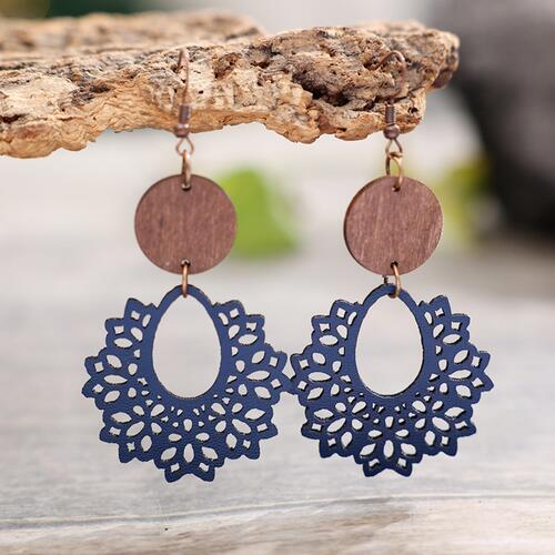 Geometric Cutout Dangle Earrings Trandify deal