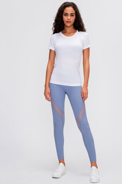 Millennia Round Neck Short Sleeve Active T-Shirt Trandify deal