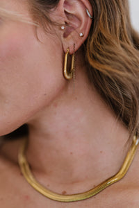 Good Luck Charm Screw-Thread U-Shaped Earrings Trandify deal