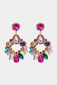 Zinc Alloy Frame Glass Stone Dangle Earrings Trandify deal