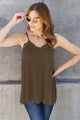 Basic Bae Full Size Lace Trim V-Neck Cami Trandify deal