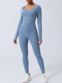 Twisted Backless Long Sleeve Jumpsuit Trandify deal