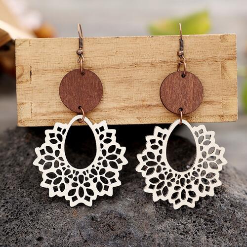 Geometric Cutout Dangle Earrings Trandify deal