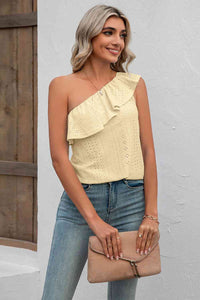 Eyelet One-Shoulder Tank Trandify deal