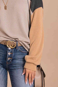 Color Block Dropped Shoulder T-Shirt Trandify deal