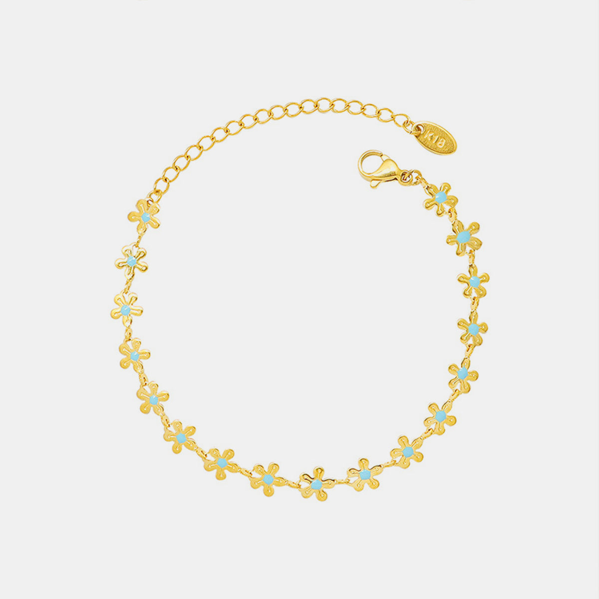 Titanium Steel Drip Oil Flower Bracelet Trandify deal
