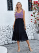 Openwork Wide Strap Midi Dress Trandify deal