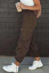 Drawstring Elastic Waist Pants with Pockets Trandify deal