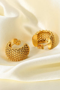 Mesh Half Hoop Earrings Trandify deal