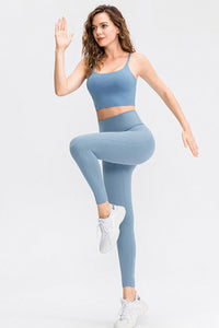 Slim Fit Wide Waistband Long Sports Pants Trandify deal