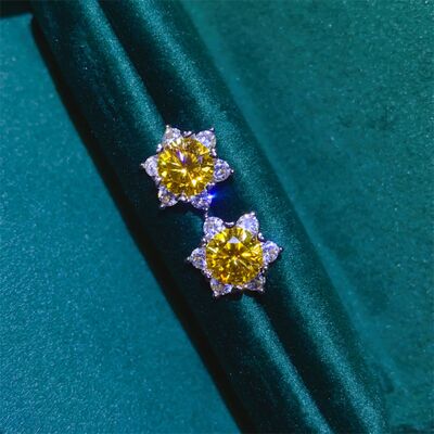 2 Carat Moissanite 925 Sterling Silver Stud Earrings Trandify deal