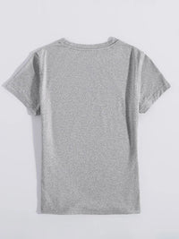 Rabbit Round Neck Short Sleeve T-Shirt Trandify deal