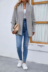 Open Front Long Sleeve Cardigan Trandify deal
