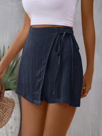 Tied High Waist Skort Trandify deal