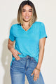 Basic Bae Full Size V-Neck High-Low T-Shirt Trandify deal