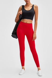 Millennia Wide Seamless Band Waist Sports Leggings Trandify deal